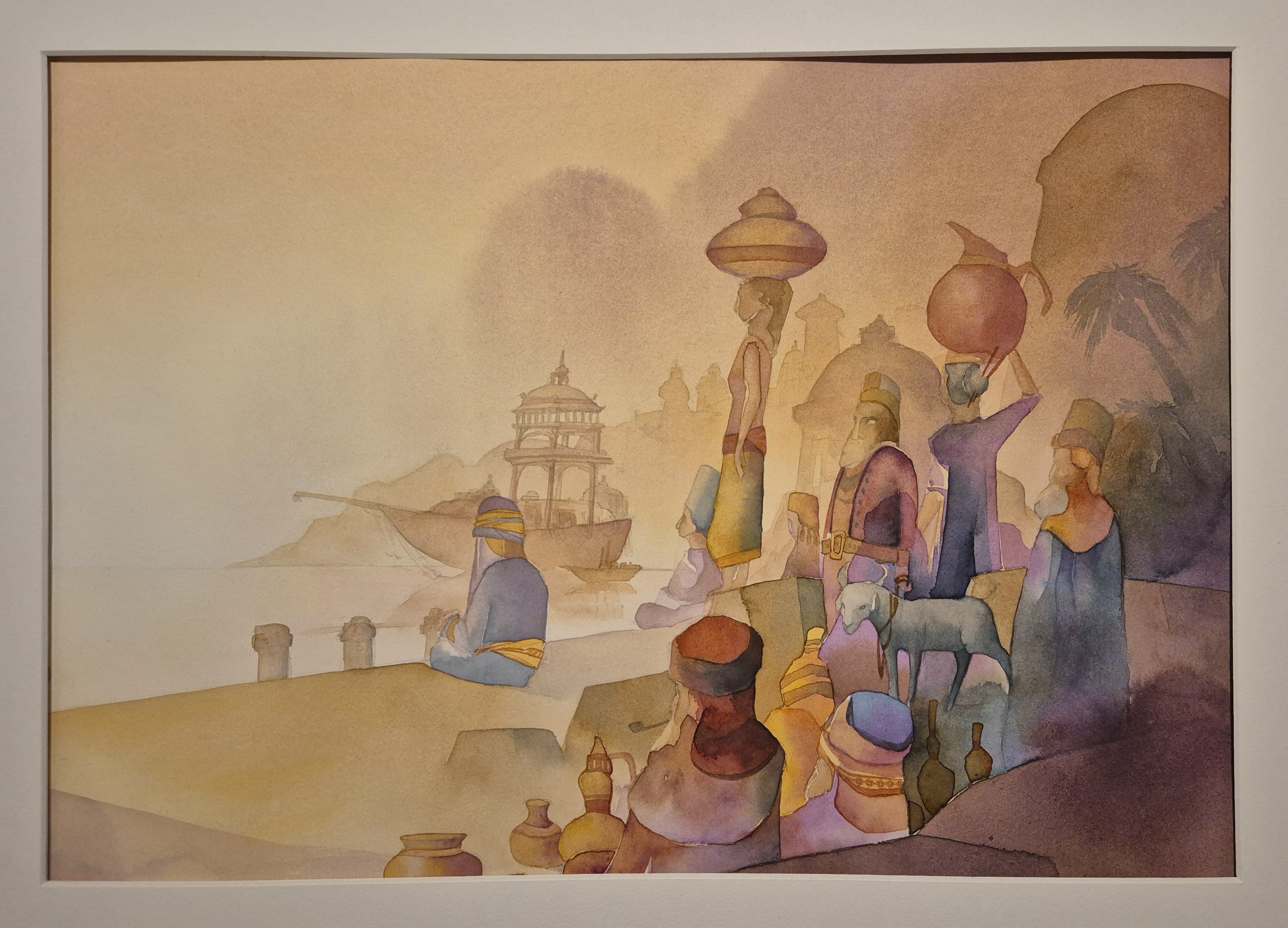 Eftermiddag i Araqaba, 35 x 40 cm